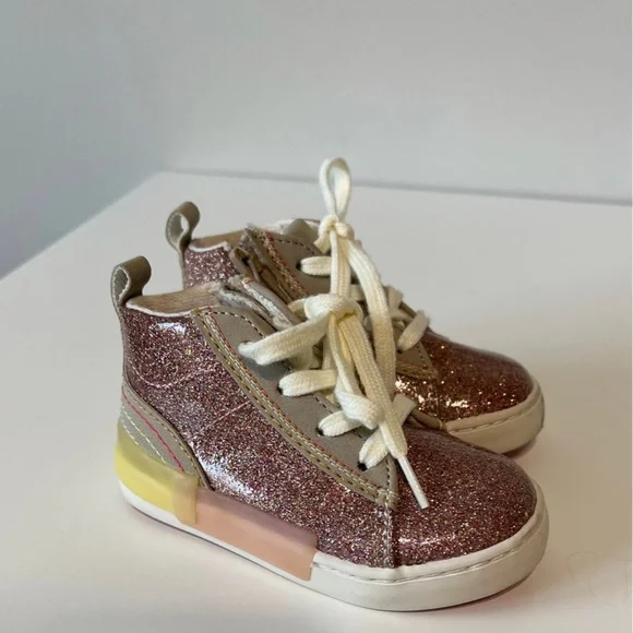 Zara Shoes Zara Baby Girls Multicolored Glitter Lace Up